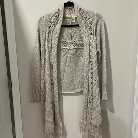Anthropologie Sweaters - Anthropologie Angel of the North Boho Fringe Cardigan